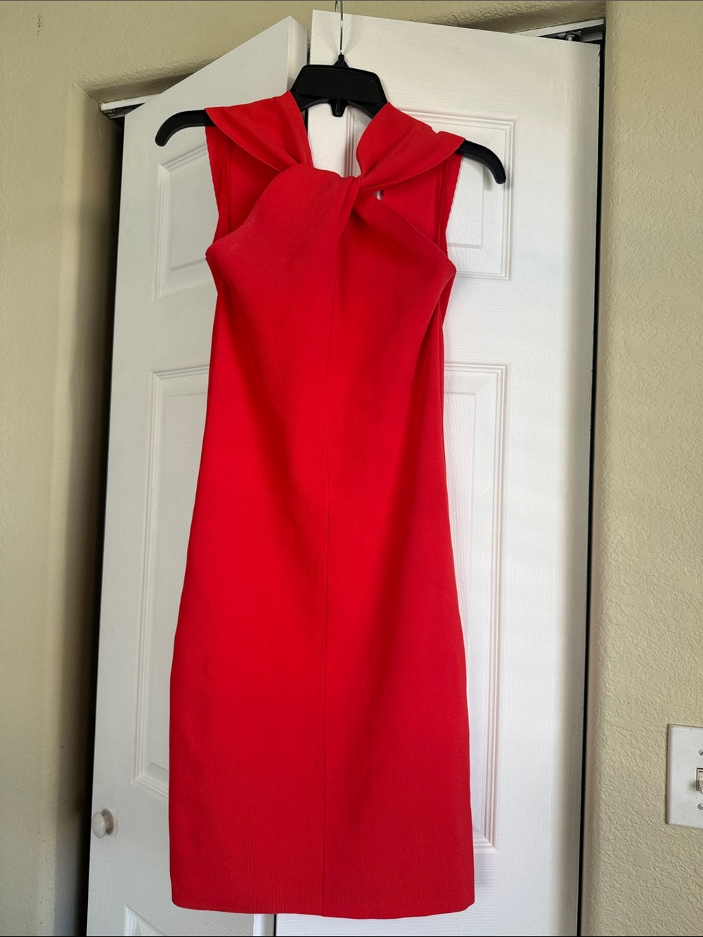 Reiss Sawyer Bodycon Coral Dress, size S